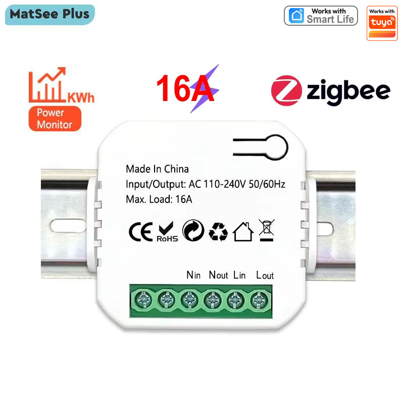 Smart Home Plus - Tuya Smart ZigBee มิเตอร์ไฟฟ้า KWh จับเวลา