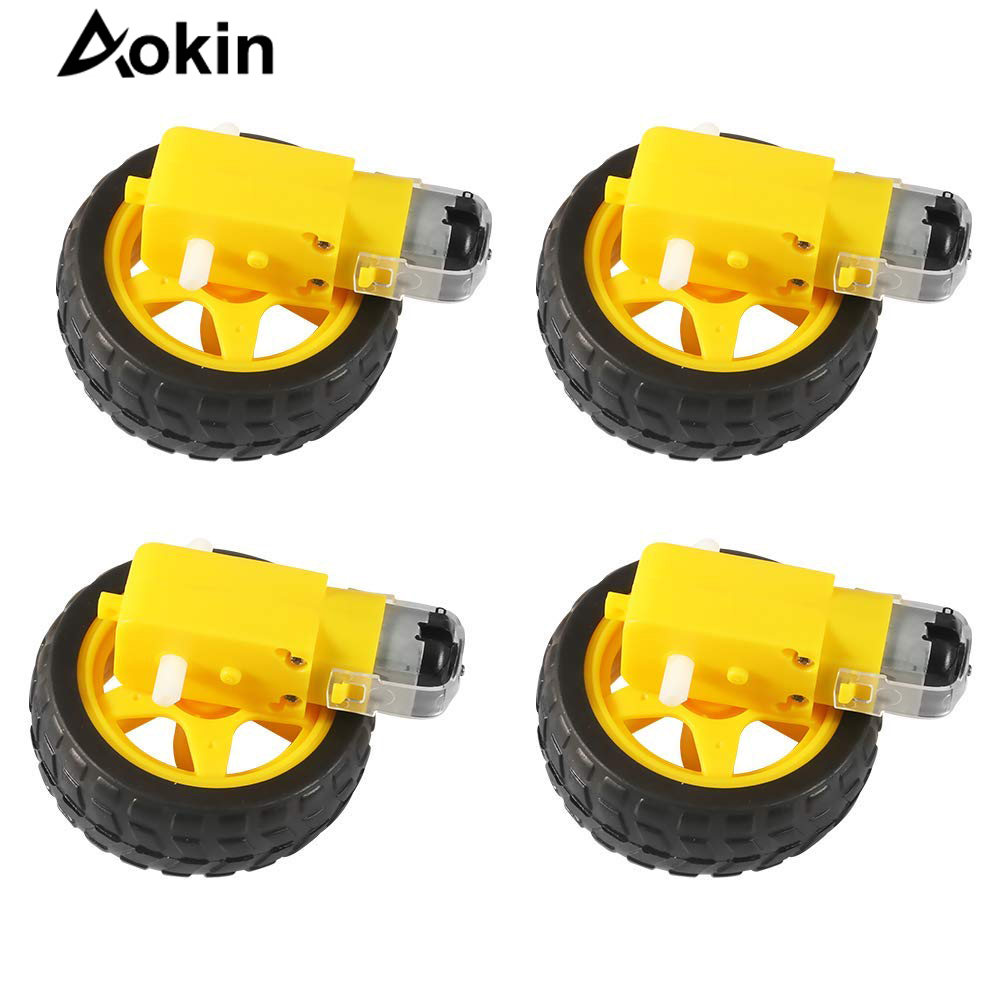4Pcs DC Motor Listrik + พลาสติ - Smart Home Yellow บทวิจารณ์และราคา