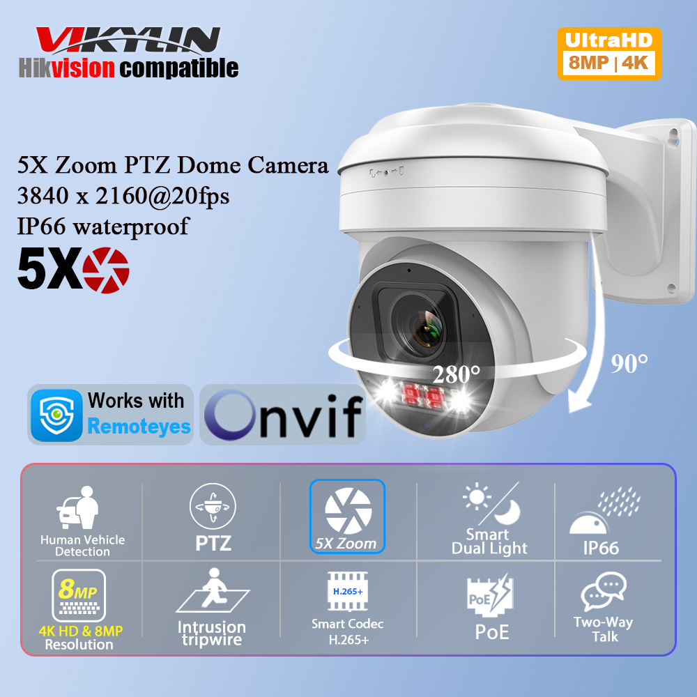 กล้องวงจรปิด Vikylin 8MP IP PT - Smart Home Microsoft บทวิจารณ์และราคา